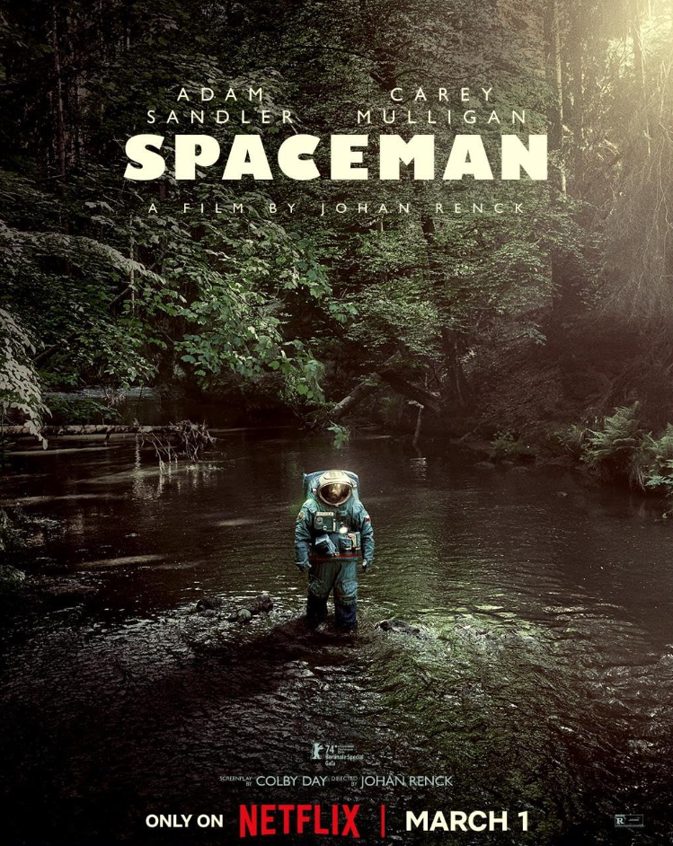 Spaceman Poster- starting Adam Sandler, Carey Mulligan, Paul Dano