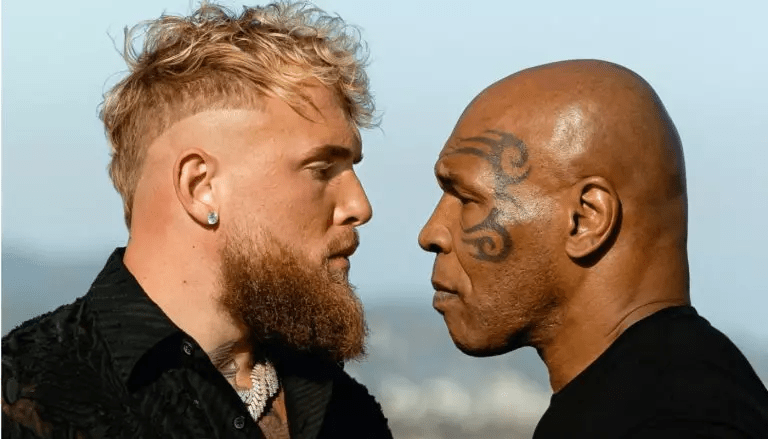 Mike Tyson and Jake Paul